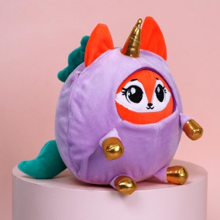 Soft toy "Fox in a suit of a unicorn", 20 cm-2