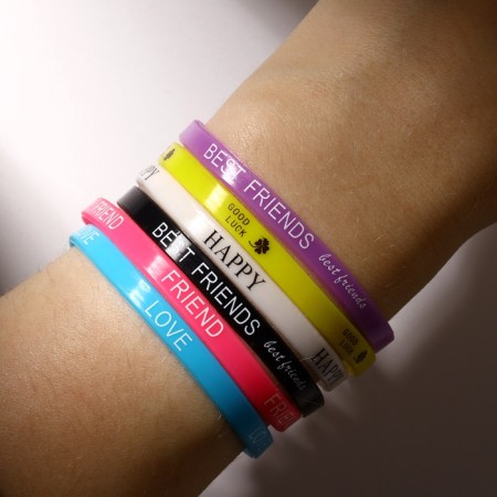 Forever Young silicone bracelets, set 6 pcs., Color, D = 5.5 cm-2