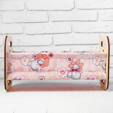 Wooden bed for dolls 