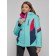 Ski jacket women's winter, size 44, turquoise color