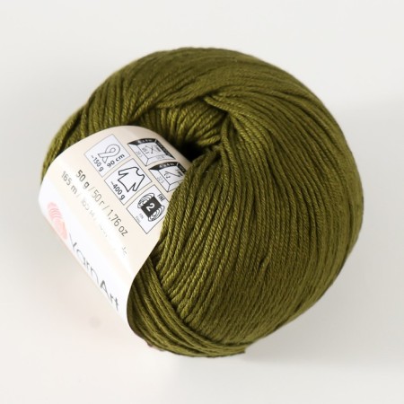 Yarn "Baby Cotton" 50% acrylic 50% cotton 165m/50g (443 swamp)-1