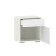 Summit bedside table, 452x380x488, white texture/Mernga MDF