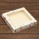 Folding box with the New Year's window 20 x 20 x 4 cm