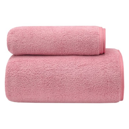 A set of towels "New Year", size 30x60 cm, 70x130 cm, pink color-1