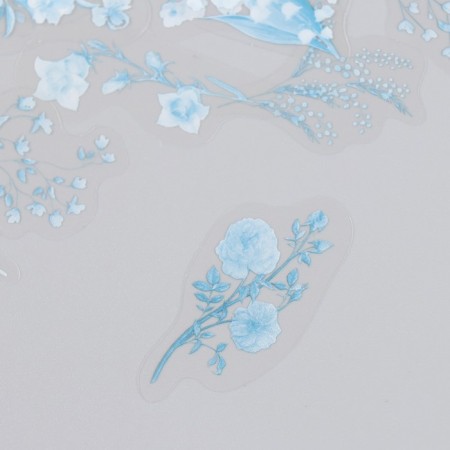 Stickers for creativity plastic "Flower branches" set 40 pcs 0.2x10x15 cm-1