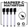 Water -based markers with washing and magnet, set - 4 pcs., Black color