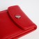 Women's wallet on magnet, red color