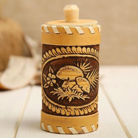 Set for spices "Basket", birch bark-2