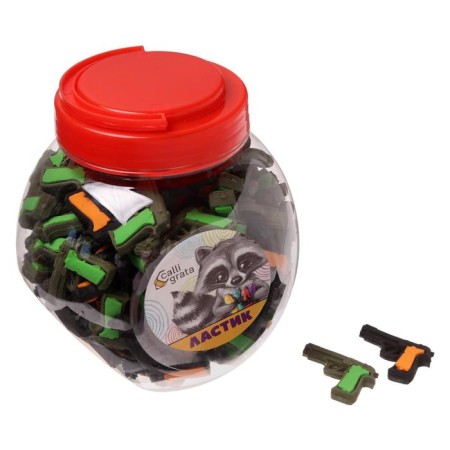 Figure eraser "Pistol", mix