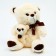 Soft toy "Bear with the baby"