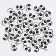 The eyes are wooden, set 40 pcs., Size 1 pc. - 2 × 1.1 cm