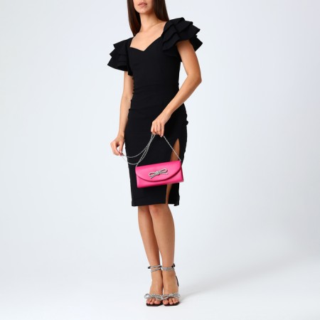 Female bag on a magnet, pink color-8