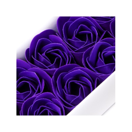 Soap roses, purple, set of 10 pcs.-11