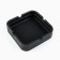 Silicone, square, 8 x 2.3 cm, black ashtray