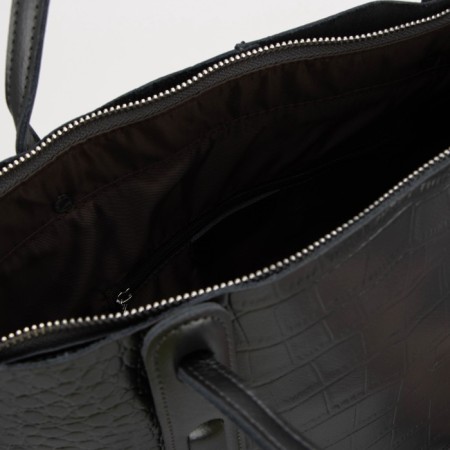 Bag-tout on zipper, gray color-2