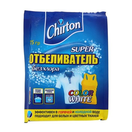 Chirton bleach, powder for white and colored fabrics, 75 g