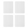 Box for eclairs, confectionery packaging, 4 inserts, “Made with love”, 20 x 15 x 5 cm