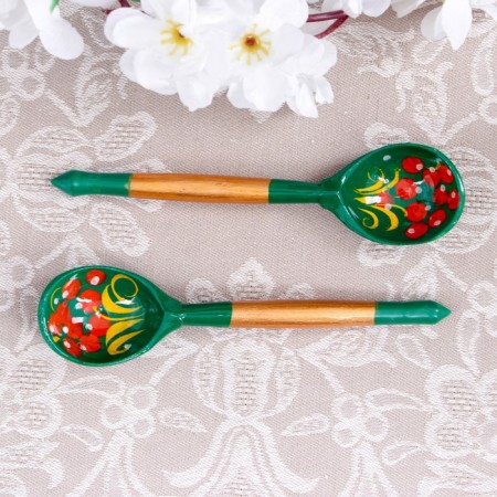 Teaspoon "Zelenushka", 14.7 × 3.5 cm, mix-3