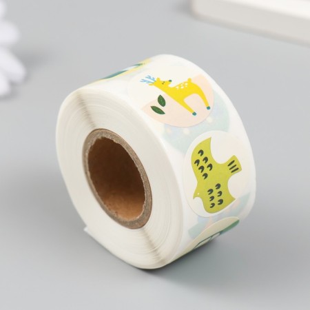 Stick Paper "Drive to the cottage" d = 2.5 cm 500 pcs in a roll 3x6.5x6.5 cm-1