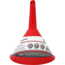 Plastic funnels, set: diameters 5 cm, 7.5 cm, 9.5 cm, 11.5 cm 108316