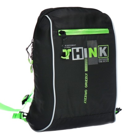 School backpack, 39 x 28 x 17 cm, Grizzly, ergonomic back, laptop compartment, + bag for shoes-10