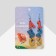 Earrings "School" ABC, colored in silver