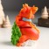 Piglite Polystone "Red Dragon in a scarf with a Christmas tree/ice cream" mix 7.5x6x10 cm