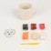 Set for decor mug polymer clay. Modeling on the circle "polygonal lion"