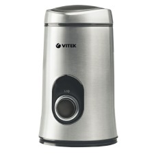 Кофемолка Vitek VT-1546 SR, электрическая, 150 Вт, 50 г, серебристая