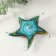 Souvenir Glass "Sea Blue Star" under Murano glass 15.5x15x4 cm mix