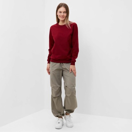 Female sweatshirt, burgundy color, size 48-1
