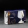 A set of glass glasses for cognac "golden chameleon", 400 ml, 2 pcs