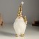 Suvenir Polystone "Santa Claus in a gold cap, with a Christmas tree" 11x9x25 cm