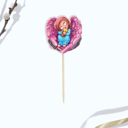 Topper for decorating Easter cake "Angel"-2