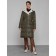 Coat insulated winter female, size 42, khaki color