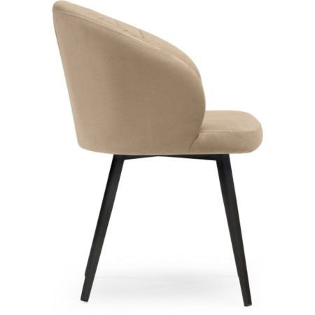 Banbu Velutto 05 Metal/velor, black/beige 54x50x76 cm.-1