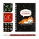 Gift New Year's kit “Kaifui on winter”: a notebook on a spiral A6, 40 sheets, magnetic bookmarks 3 pcs and a pen Plastic