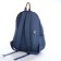 Young backpack from textiles on lightning, 4 pockets, blue color