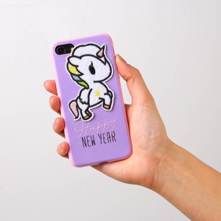 Case for the phone New Year's "Unicorn", on the iPhone 7.8-2