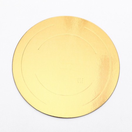 Confectionery substrate, under the cake, gold-white, 30 cm, 3.2 mm