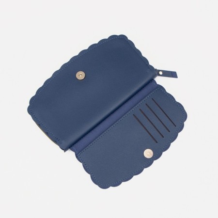 Women's wallet with lightning, blue color-3
