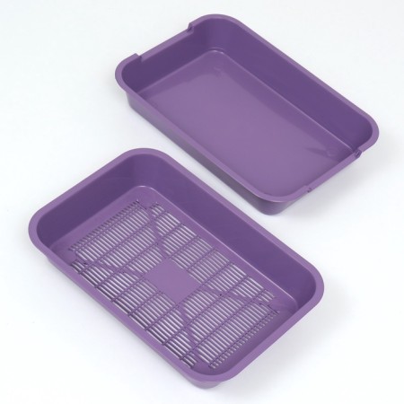 A medium toilet with a mesh of 36 x 26 x 6.5 cm, purple,-5