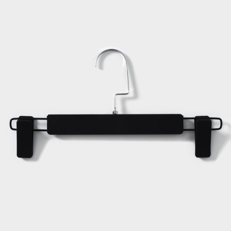Pan for trousers and skirts with clamps 30 × 16.5 cm, Soft-Touch coating, black color