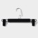 Pan for trousers and skirts with clamps 30 × 16.5 cm, Soft-Touch coating, black color