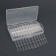 Gel tips for nail extension, 240 pcs, an oval shape, full matte coating, in a container, a transparent color