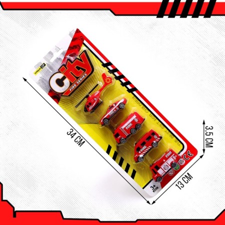 Set of machines "Fire Service", 5 pieces-8