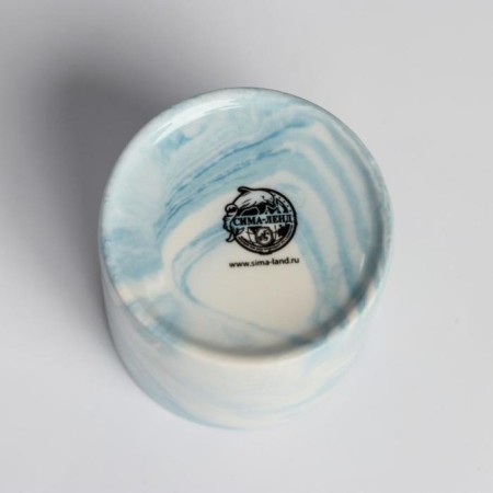 Kashpo ceramic with embossing, pot “Grow”, 8 x 7.5 cm-6