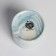 Kashpo ceramic with embossing, pot “Grow”, 8 x 7.5 cm