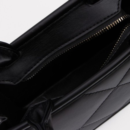 Bag Female Tout with zipper, black color-2