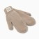 Women's mittens MIST with rabbit wool, rr 22 cm, col. coffee